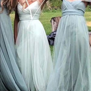 Tulle, long evening gown/ bridesmaids dress